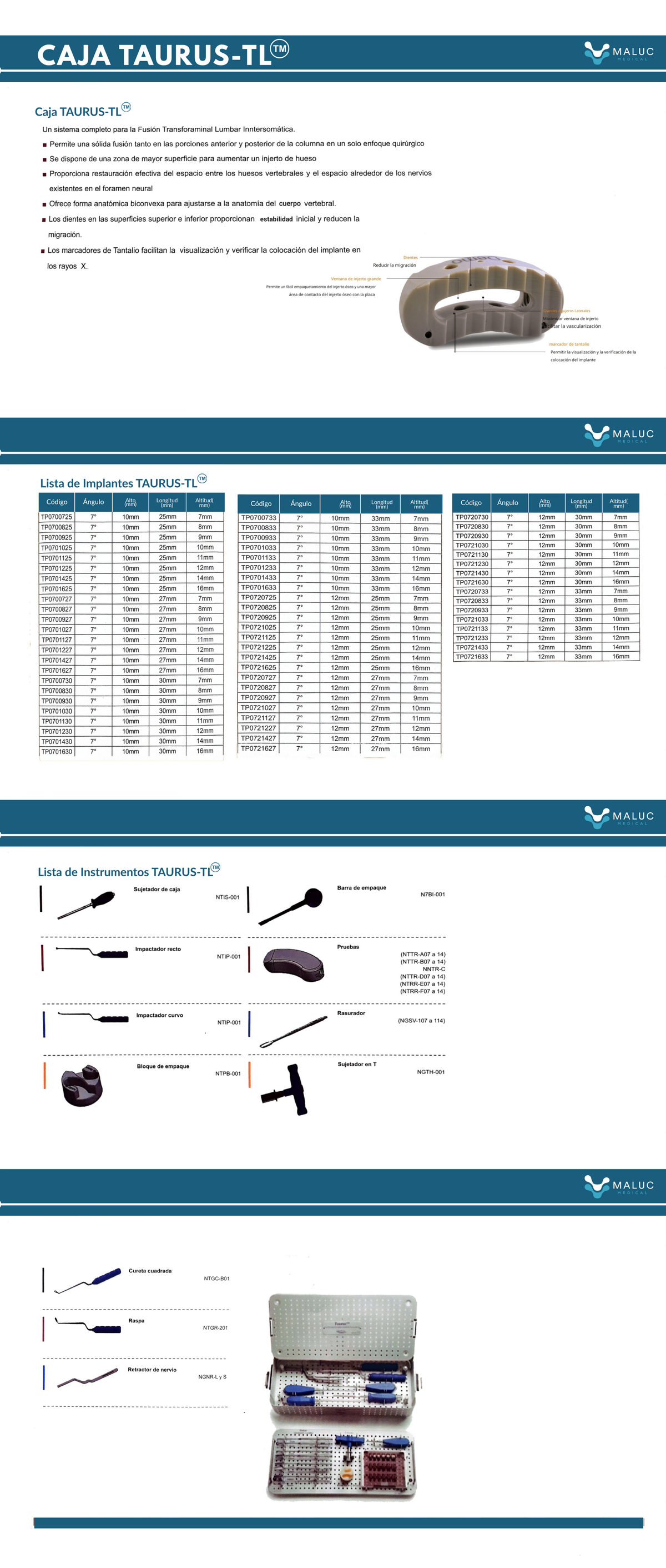 Caja TAURUS-TL® para Fusión Transforaminal Lumbar | Medyssey – Maluc ...